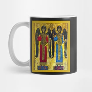 St Michael & St Gabriel Archangel Icon Catholic Angel Mug